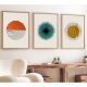 Elegant 3-Piece Framed MDF Painting Set, 50x70 cm
