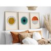 Elegant 3-Piece Framed MDF Painting Set, 50x70 cm