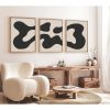 Elegant 3-Piece Framed MDF Painting Set, 50x70 cm