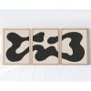 Elegant 3-Piece Framed MDF Painting Set, 50x70 cm