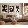 Elegant 3-Piece Framed MDF Painting Set, 50x70 cm