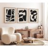 Elegant 3-Piece Framed MDF Painting Set, 50x70 cm