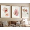Elegant 3-Piece Framed MDF Painting Set, 50x70 cm