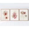 Elegant 3-Piece Framed MDF Painting Set, 50x70 cm
