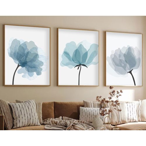 Elegant 3-Piece Framed MDF Painting Set, 50x70 cm