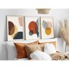 Elegant 3-Piece Framed MDF Painting Set, 50x70 cm