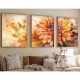 Elegant 3-Piece Framed MDF Painting Set, 50x70 cm