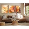 Elegant 3-Piece Framed MDF Painting Set, 50x70 cm