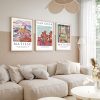 Elegant 3-Piece Framed MDF Painting Set, 50x70 cm