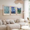 Elegant 3-Piece Framed MDF Painting Set, 50x70 cm