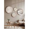 Set of 4 Decorative Framed MDF Paintings, Solid Wood