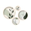 Set of 4 Decorative Framed MDF Paintings, Solid Wood
