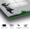 Banksy Tempered Glass Art, 30x45 cm, 4mm Thick