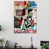 Banksy Tempered Glass Art, 45x65 cm, 4mm Thick