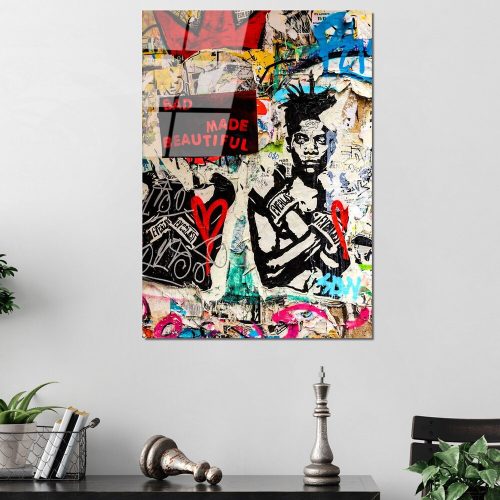 Banksy Tempered Glass Art, 45x65 cm, 4mm Thick
