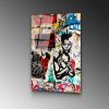 Banksy Tempered Glass Art, 45x65 cm, 4mm Thick