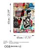 Banksy Tempered Glass Art, 45x65 cm, 4mm Thick