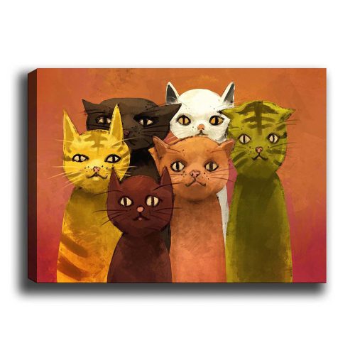 Elegant Canvas Painting, 50x70 cm, 100% Wood Frame