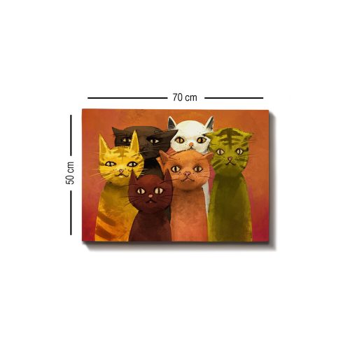 Elegant Canvas Painting, 50x70 cm, 100% Wood Frame