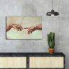 Michelangelo Canvas Art, 45x70 cm, Suede, Wooden Frame
