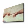 Michelangelo Canvas Art, 45x70 cm, Suede, Wooden Frame