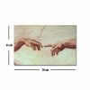 Michelangelo Canvas Art, 45x70 cm, Suede, Wooden Frame