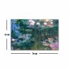 Claude Monet Decorative Canvas Painting, 45x70 cm, Suede