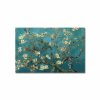 Almond Blossoms Canvas Art, 45x70 cm, Suede Finish