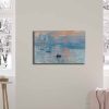 Claude Monet Decorative Canvas Painting, 45x70 cm, Suede