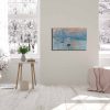 Claude Monet Decorative Canvas Painting, 45x70 cm, Suede
