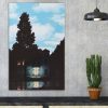 René Magritte Decorative Canvas Painting, 45x70 cm, Suede