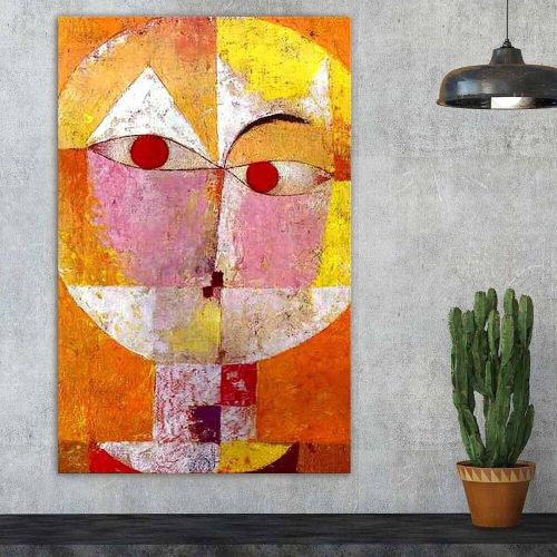 Paul Klee Decorative Canvas Painting, 45x70 cm, Suede