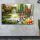 Elegant Suede Canvas Painting, 45x70 cm, Wooden Frame