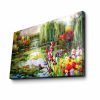 Elegant Suede Canvas Painting, 45x70 cm, Wooden Frame