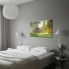 Claude Monet Decorative Canvas Painting, 70x100 cm, Suede