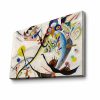Blue Segment Canvas Art by Kandinsky, 70x100 cm, Suede