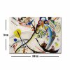 Blue Segment Canvas Art by Kandinsky, 70x100 cm, Suede