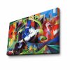 Franz Marc Decorative Canvas Painting, 70x100 cm, Suede