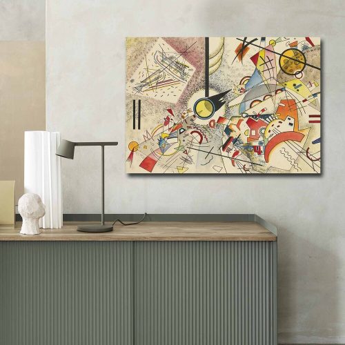 Kandinsky Decorative Canvas Painting, 70x100 cm, Suede