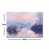 Claude Monet Decorative Canvas Painting, 70x100 cm, Suede
