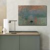 Claude Monet Decorative Canvas Painting, 70x100 cm, Suede