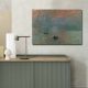 Claude Monet Decorative Canvas Painting, 70x100 cm, Suede