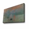 Claude Monet Decorative Canvas Painting, 70x100 cm, Suede