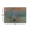 Claude Monet Decorative Canvas Painting, 70x100 cm, Suede