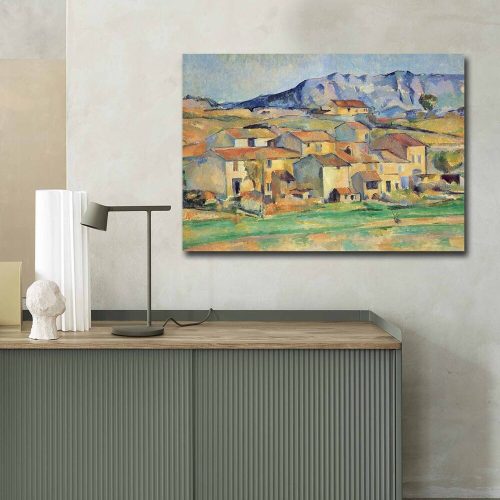 Decorative Canvas Painting by Cézanne, 70x100 cm, Suede