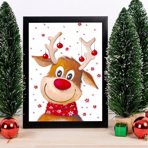 Framed MDF Wall Art, 24x29 cm, Antibacterial, UV Print