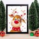 Framed MDF Wall Art, 24x29 cm, Antibacterial, UV Print