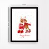 Framed MDF Wall Art, 24x29 cm, Antibacterial, UV Print
