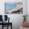 Claude Monet Canvas Art - Boats at Etretat, 45x70 cm