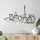 Elegant Black Metal Wall Decor, 120 x 69 cm, 2mm Thick